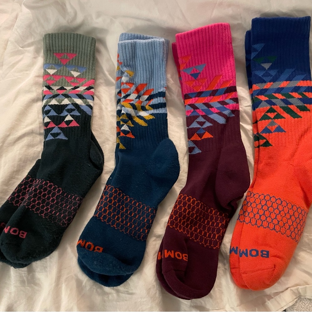 Bombas Colorful Geometric Socks